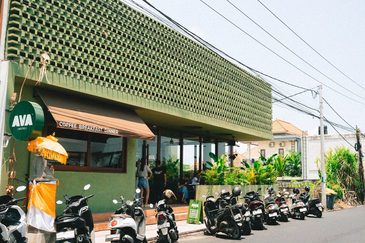 AVA Bistro exterior in Seseh, a short drive from Tanah Lot, Bali